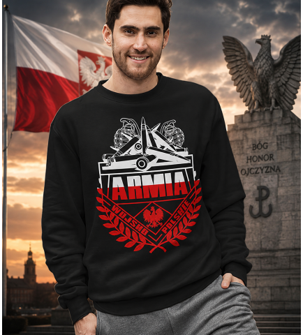 Bluza- ARMIA (BIAŁO-CZERWONY)